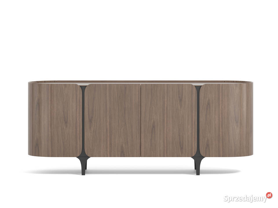 Komoda RTV loftowa Linea orzech i stal 200x50x85 małopolskie Golkowice