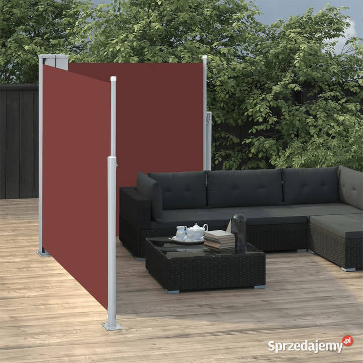 Zwijana markiza boczna brązowa 140 x 600 WM48457 Warszawa sprzedam
