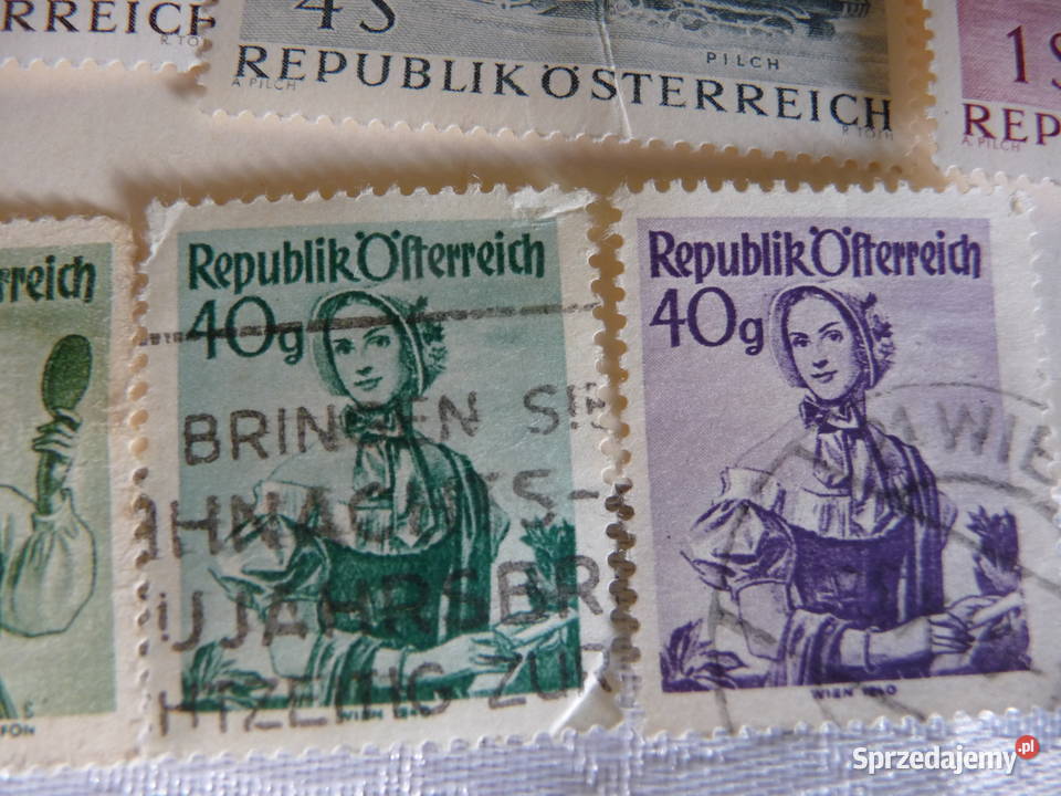 Zestaw starych znaczków AUSTRIA Filatelistyka Bukowno