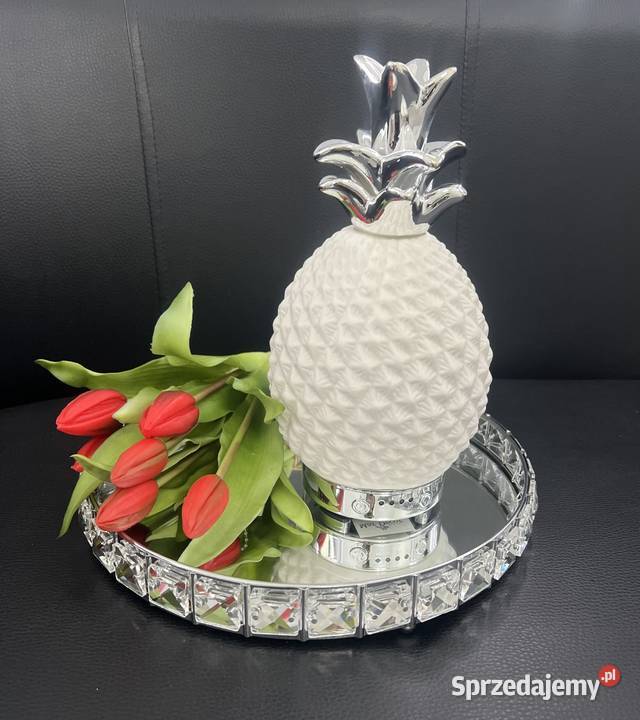 Dyfuzor zapachowy ananas biały srebrny