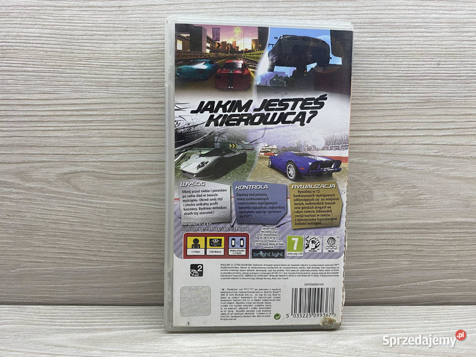 Need for Speed SHIFT Essentials Gra PSP pomorskie Tczew