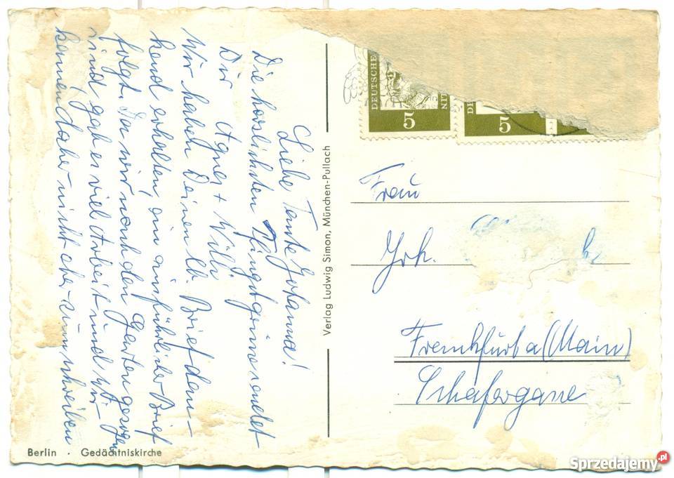 Stare zdjęcie pocztówka fotografia widokówka Ostrów Wielkopolski