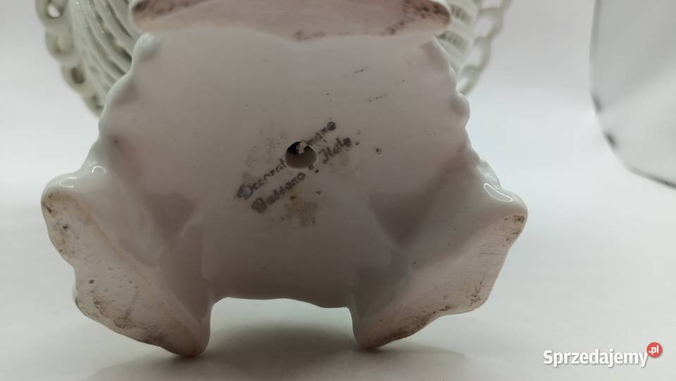 Porcelana włoska koszyczek żardiniera Bassano Zamość