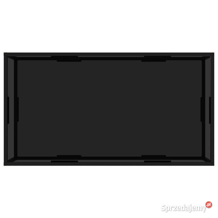 Stolik kawowy czarny 120x60x35 szkło hartowane Warszawa