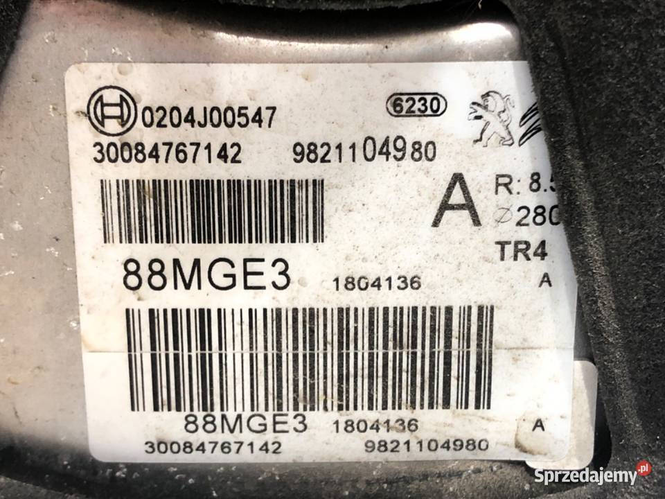 SERWO HAMULCOWE TOYOTA PROACE 9821104980 Van osobowe