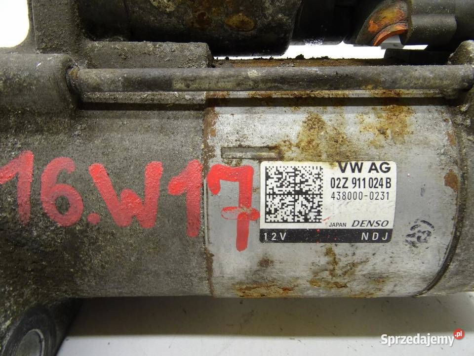 ROZRUSZNIK SILNIKA AUDI A3 8V 16 TDI 02Z911024B