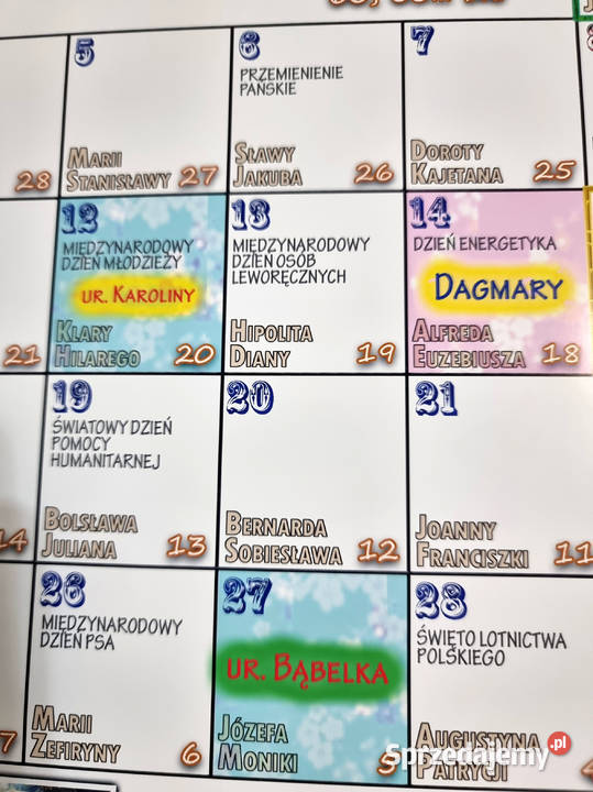 Kalendarz Rodzinny 2026 ścienny miesięczny63 48 Filipów