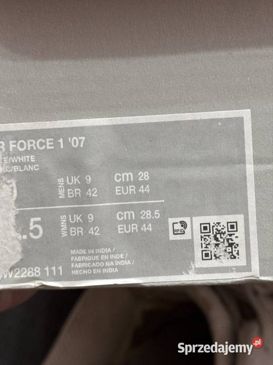Sneakersy Nike air force 1 low triple Borowie sprzedam