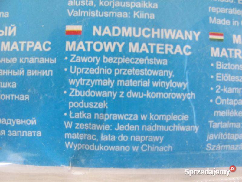 materac nadmuchiwany matowy bestway 183x69 44007 Zamość