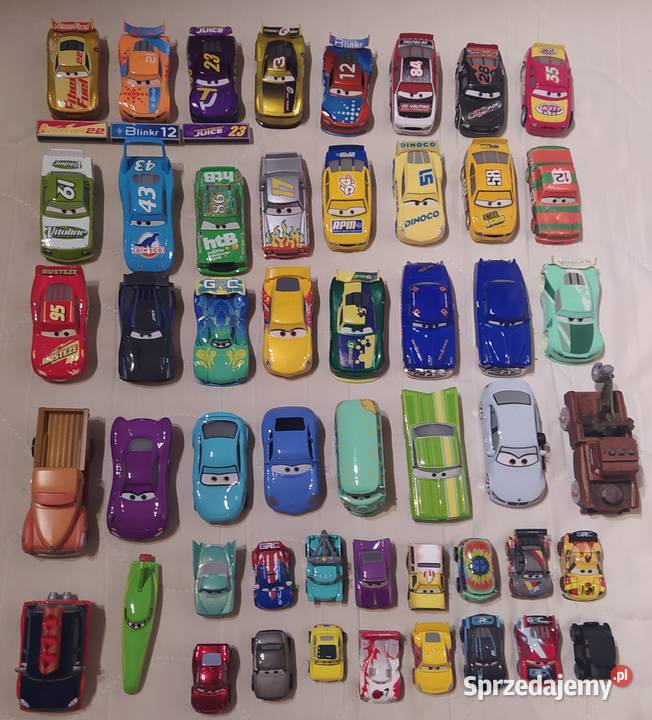 Disney Pixar Cars Auta Mattel 50 sztuk 6 lat+