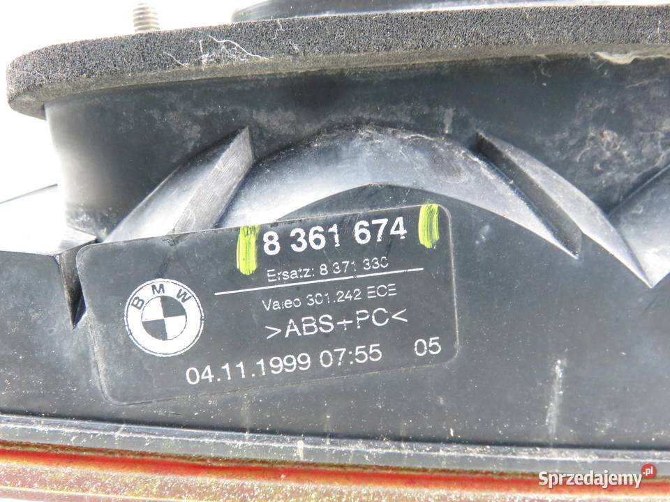 LAMPA PRAWA TYLNA KLAPA BMW 5 E39 8361674 małopolskie