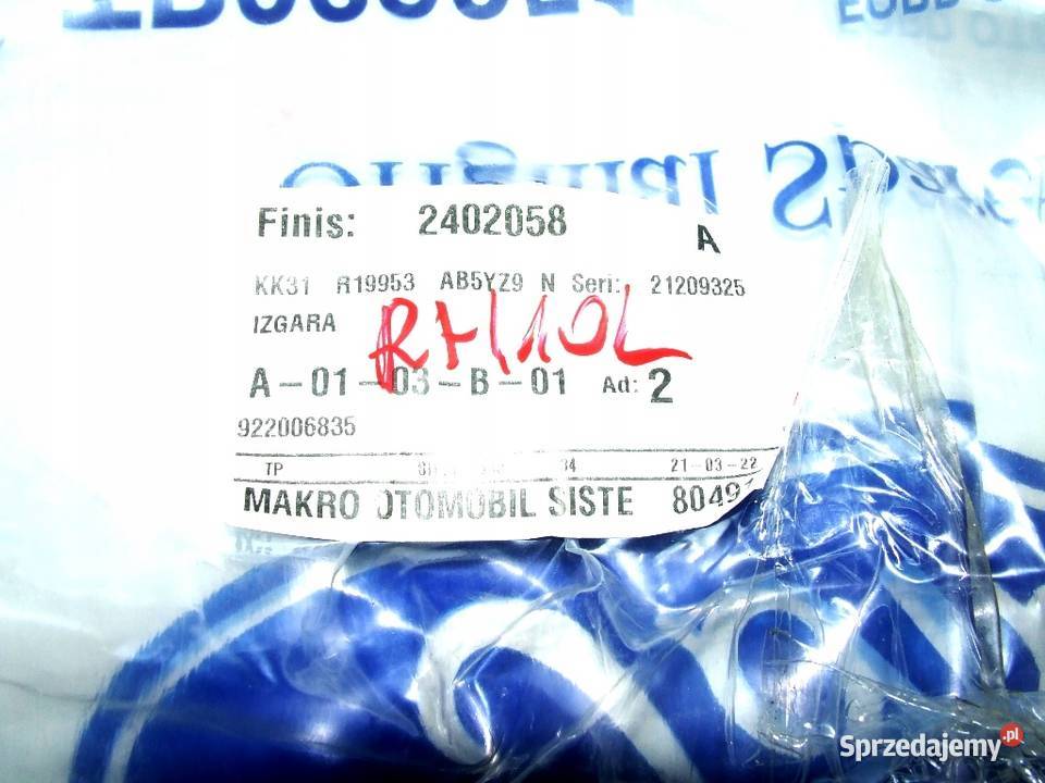 RAMKA HALOGENU LEWA FORD TRANSIT 2019 ORYGINAŁ Głogów