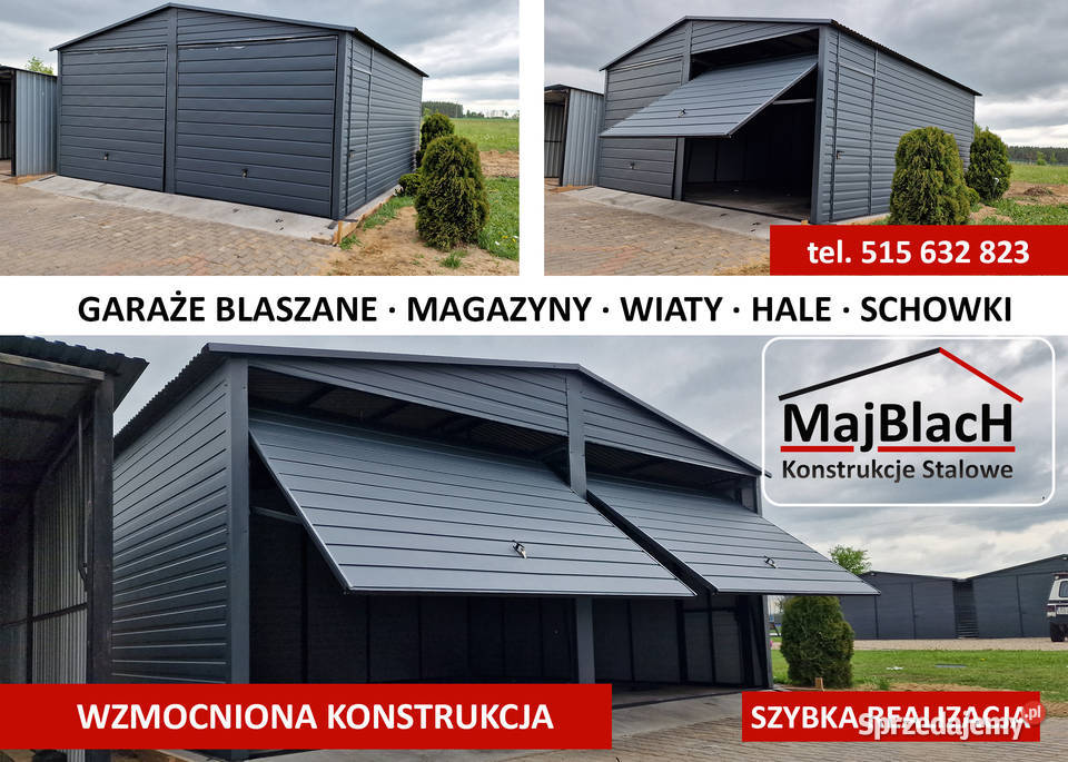 15 Wiata ZŁOTY DĄB Hala Garaż RAL Montaż Gryfice