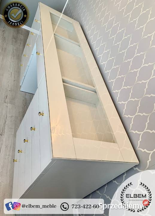 Toaletka ze szklanymi frontami Glamour mazowieckie Warszawa