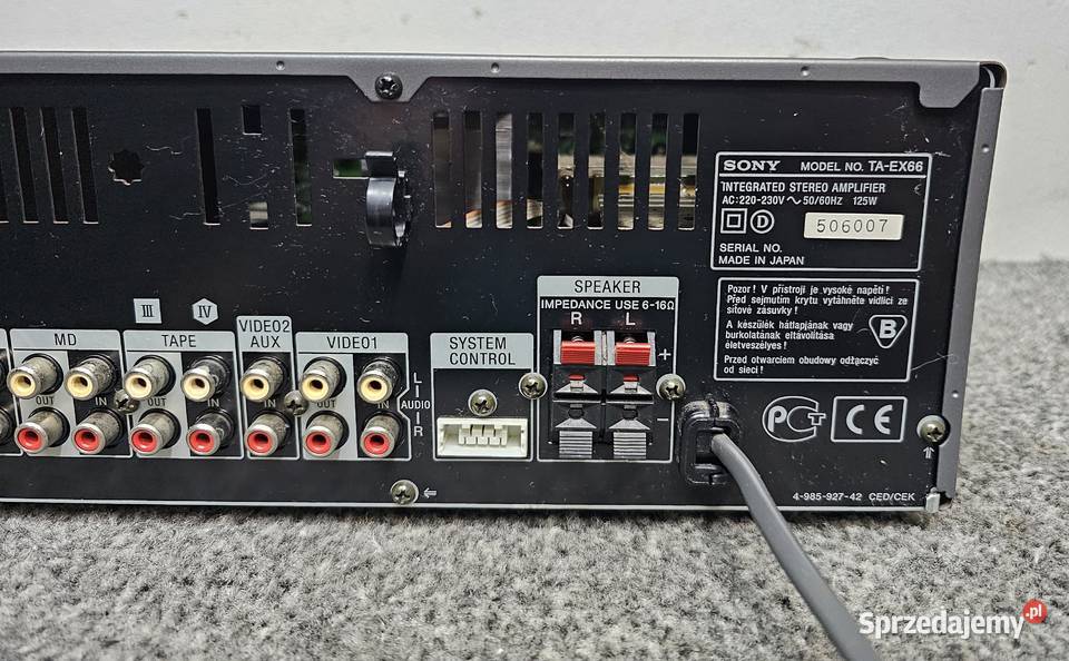 Wzmacniacz stereo Sony TAEX66 sprzedam