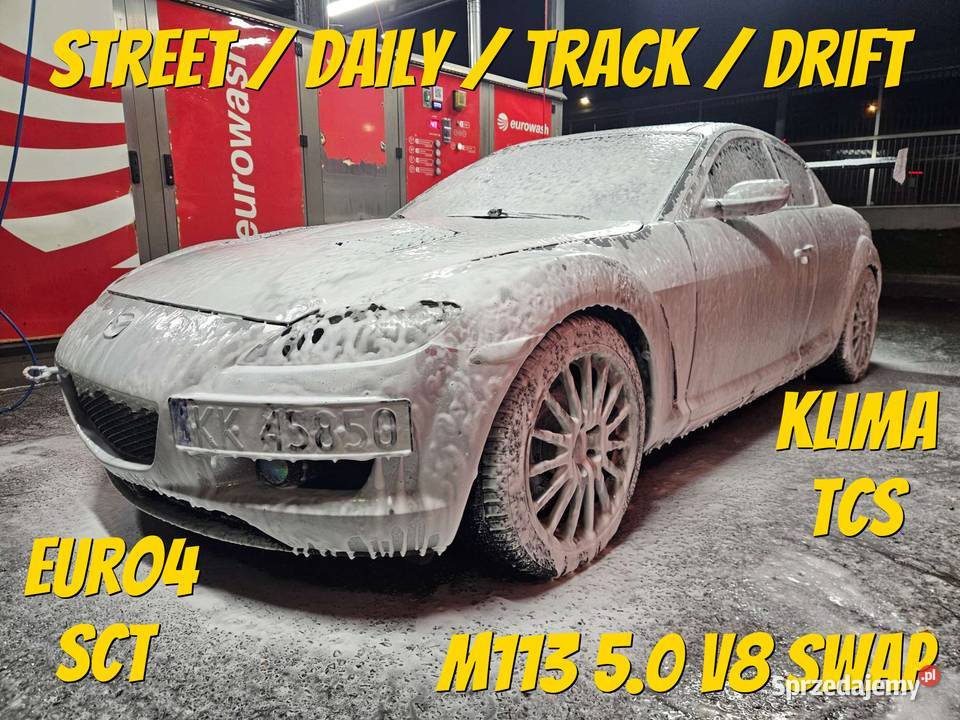 Mazda RX8 50 V8 M113 swap Brembo Bilstein R3 ECT 4996cm3 RX-8 małopolskie Kraków