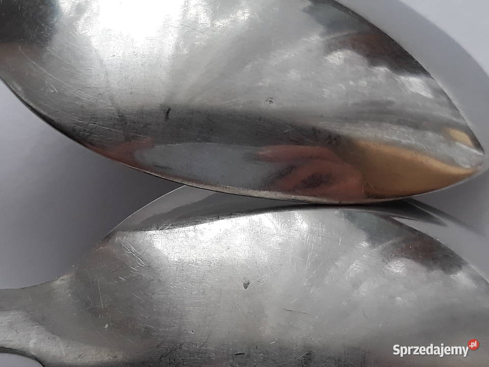 Łyżki obiadowe ROMBY KARO Gerlach sztućce PRL