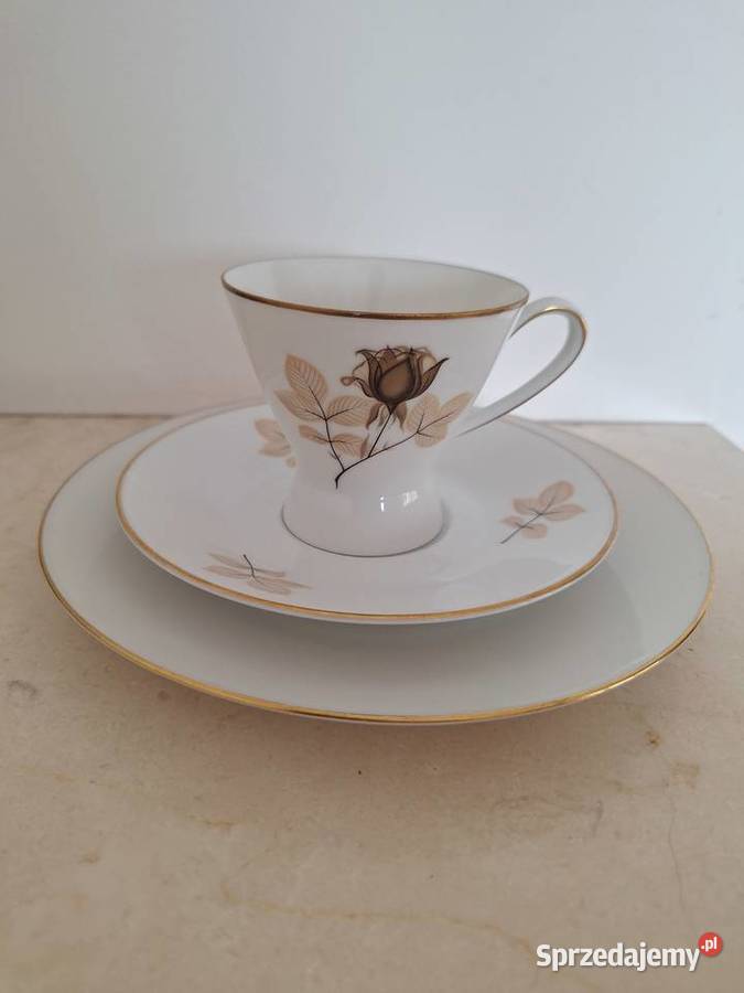 Serwis kawowy Rosenthal Schattenrose porcelana pomorskie Gdańsk