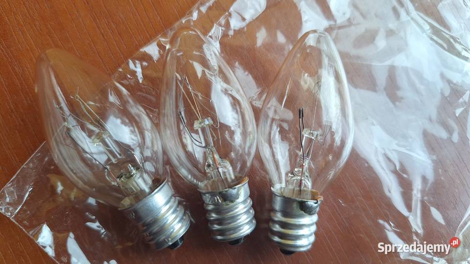 Żarówki gwint E12 220v 10W 3 sztuki komplet Dom i Ogród mazowieckie Legionowo