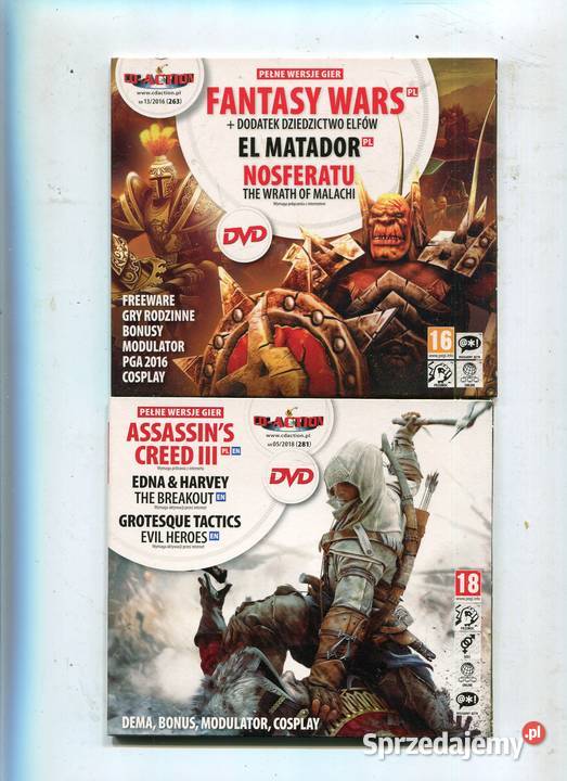 Fantasy Wars El Matador Assassins Creed III Cd Gry komputerowe i konsolowe