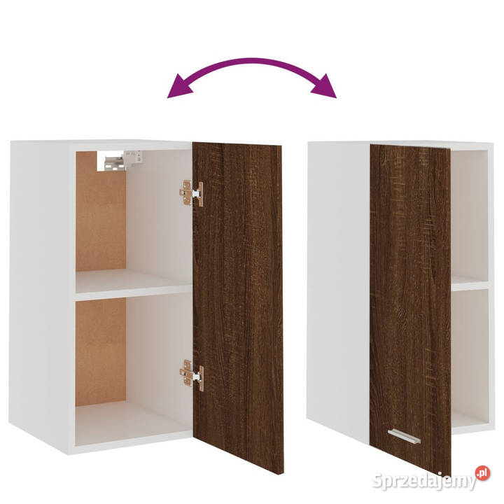 Szafka wisząca brązowy dąb 295x31x60 WM826622 Kuchenne Warszawa
