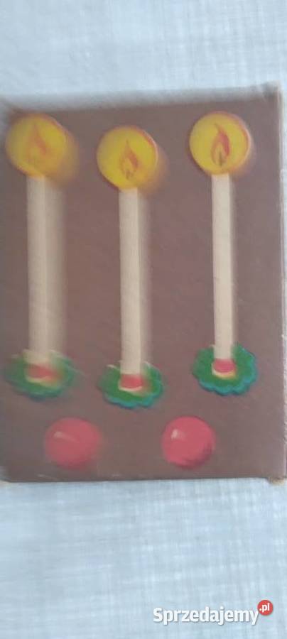 Świeczki tortowe z lichtarzykami Inowrocław PRL Antyki, Sztuka, Kolekcje
