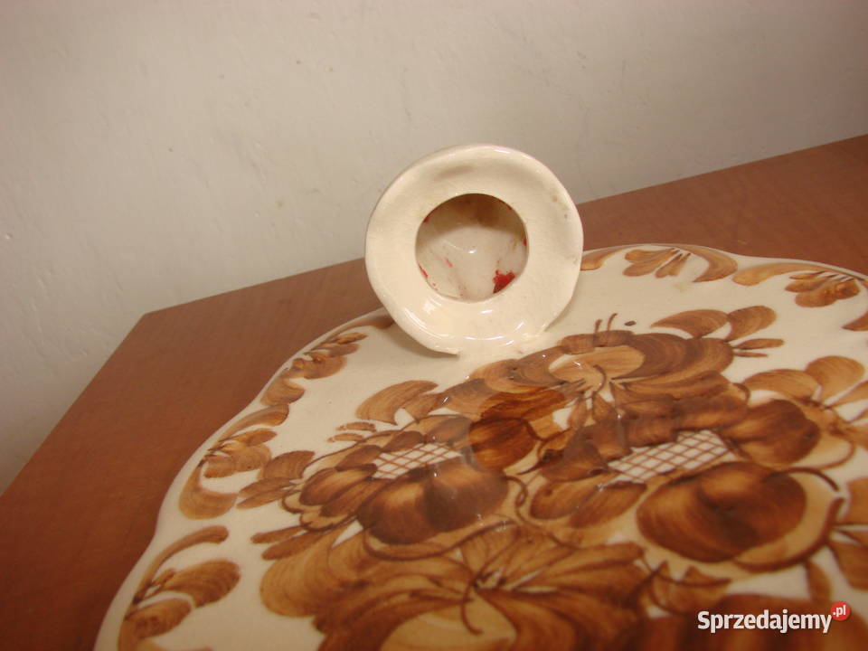 fajansowy świecznik naścienny Pruszcz Gdański