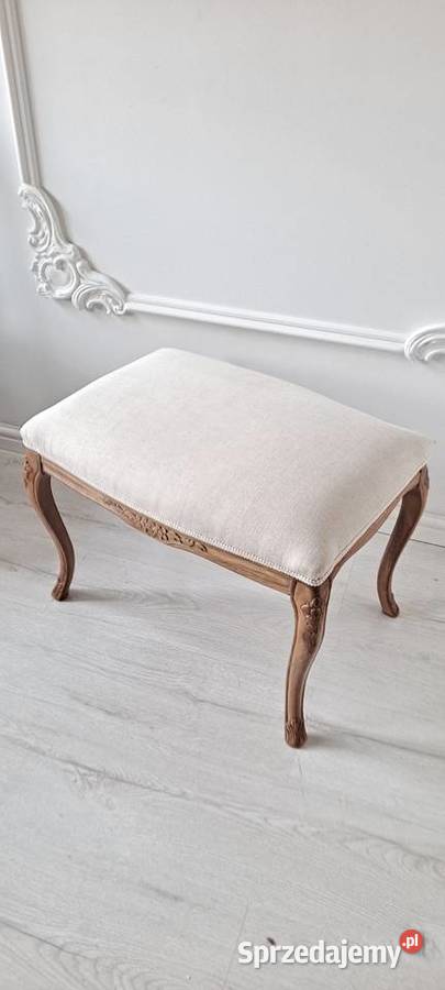 Stylowa pufa podnóżek stołek Ludwik Ludwikowska Szczecin