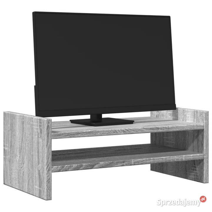 Podstawka pod monitor szary dąb sonoma 50x27x20