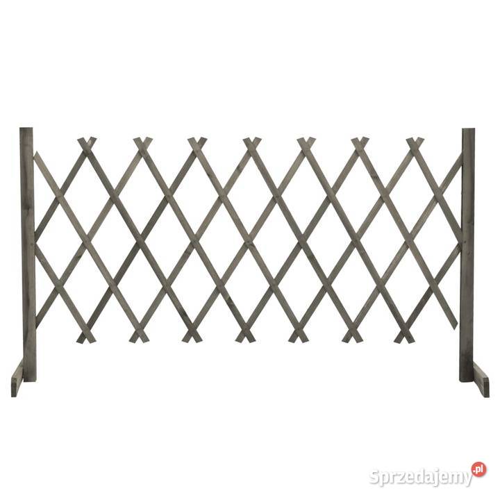 Ogrodowy płot kratkowy szary 150x80 lite drewno sprzedam