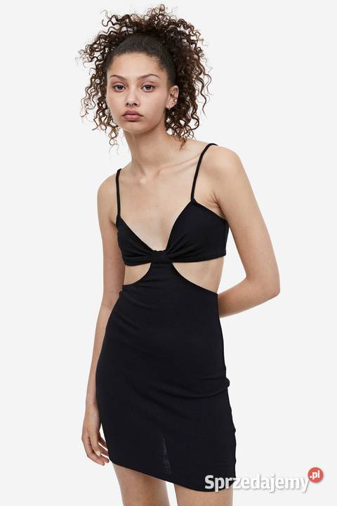 czarna sukienka Wycięcia Hm xs 34 Toruń sprzedam