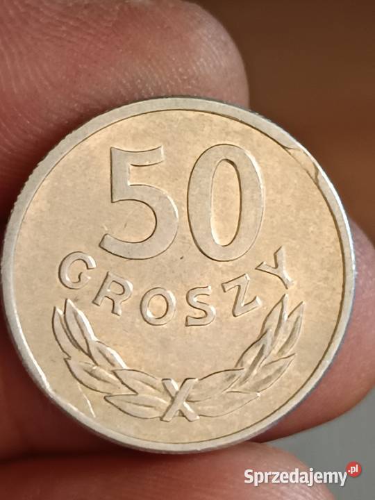 Sprzedam monete 50 groszy 1986 r odkroj blachy Chełm