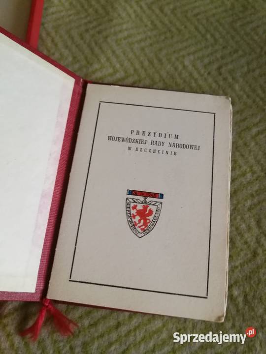 Odznaka Gryf Pomorski 1974 Legitymacja Szczecin zachodniopomorskie