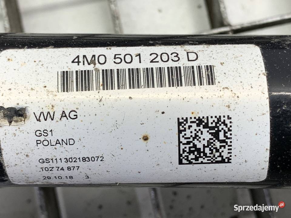 PÓŁOŚ LEWY TYŁ AUDI Q8 4M0501203D 30 286 SUV Półosie podkarpackie