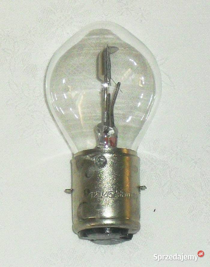 Żarówka samochodowa BA20d 12 V 45 35 W RETRO Rok produkcji 1980 Oświetlenie Gliwice