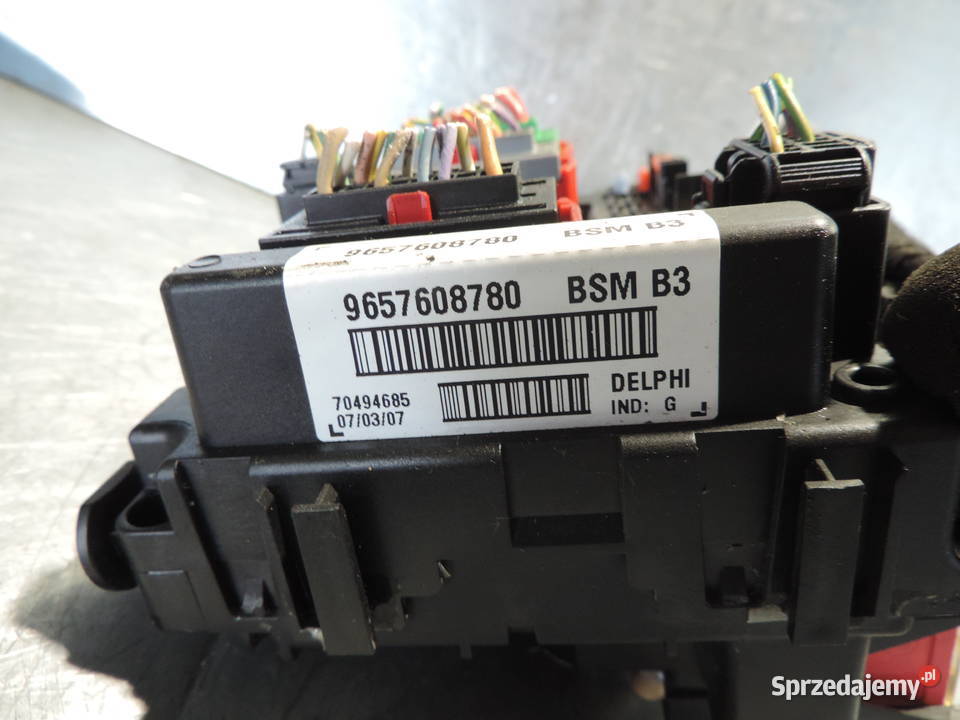 Moduł BSM PEUGEOT 206 LIFT 14 HDI 9657608780 Nowy Sącz