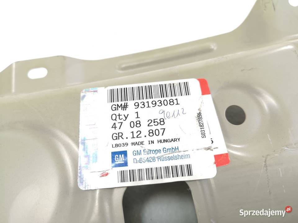 WZMOCNIENIE DACHU PRZÓD OPEL AGILA B 0814 OE ASO lubelskie