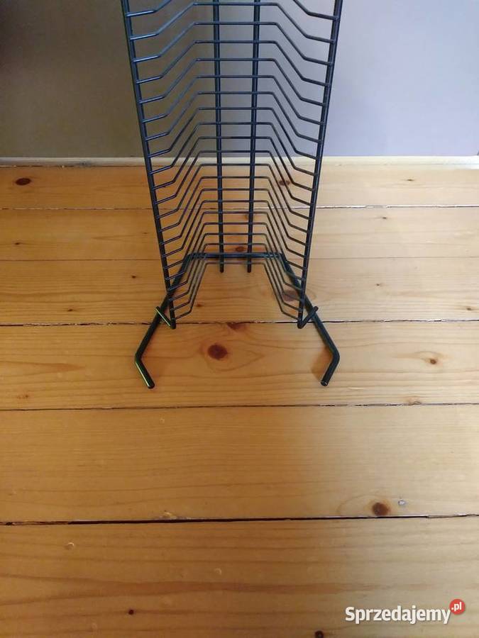 STOJAK NA PŁYTY KOMPAKTOWE 64 METALOWY CZARNY Bielsko-Biała