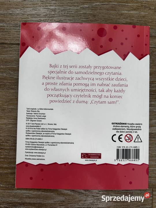 Śpiąca królewna czytam sam książka do nauki