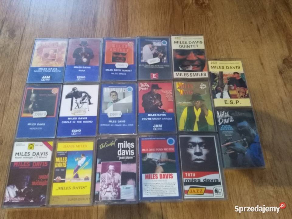 Kasety Miles Davis unikatowy zbiór 17 kaset 1 płyta Muzyka Włocławek
