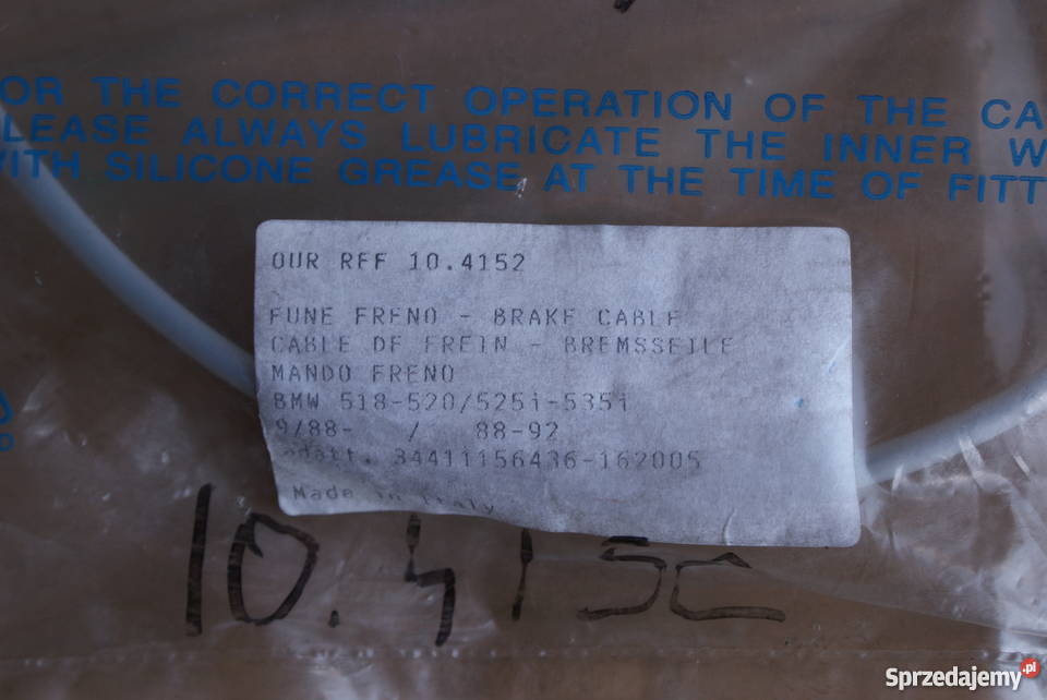 104152 COFLE LINKA HAMULCA RĘCZNEGO BMW 5 E34 sprzedam