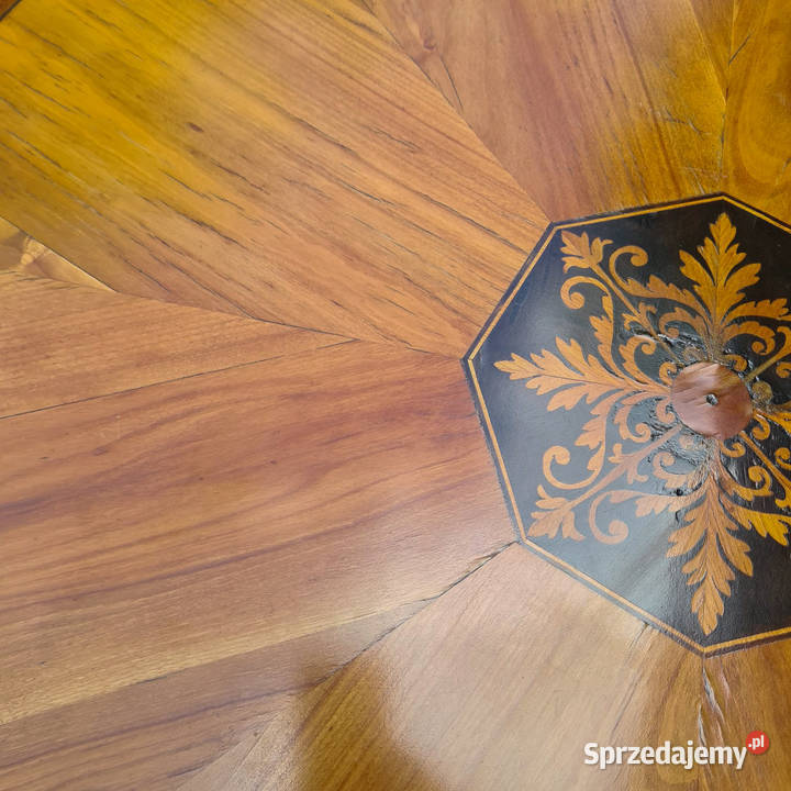 KOMPLET KAWOWY INTARSJOWANY Szczecin sprzedam