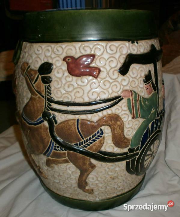 Duża Waza Kwietnik Ceramiczny Siedzisko Gliniane sprzedam