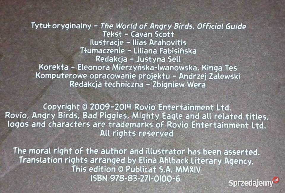 Angry Birds Kolorowy świat Oficjalny przewodnik Pozostałe lubelskie Chełm