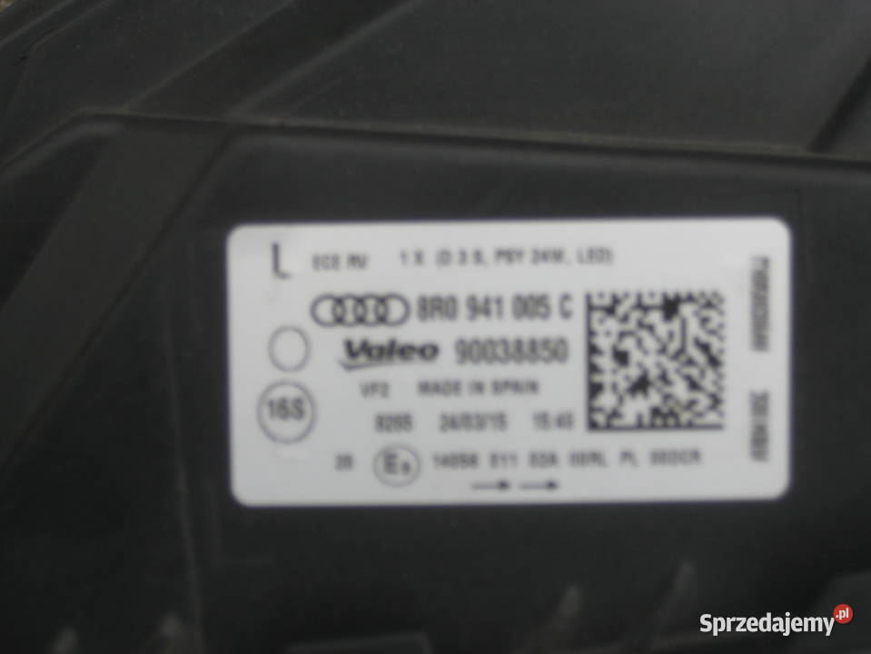 audi q5 lift 1216r lampa przód lewa xenon led wielkopolskie Rakoniewice