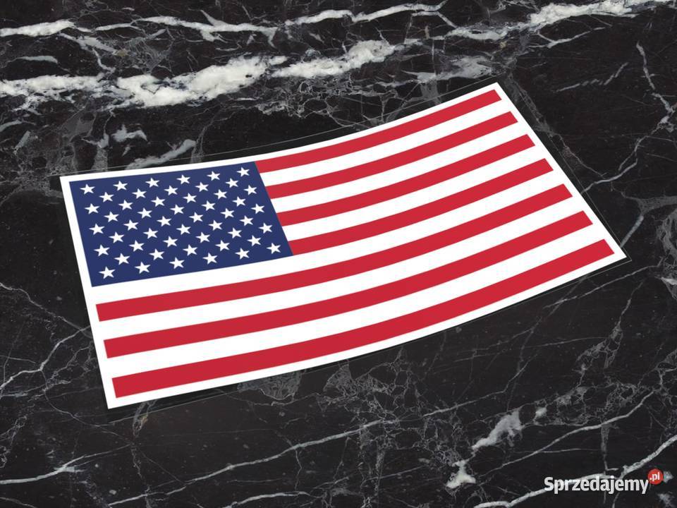 Naklejka USA 10 x 5 flaga stany zdjednoczone podlaskie Choroszcz