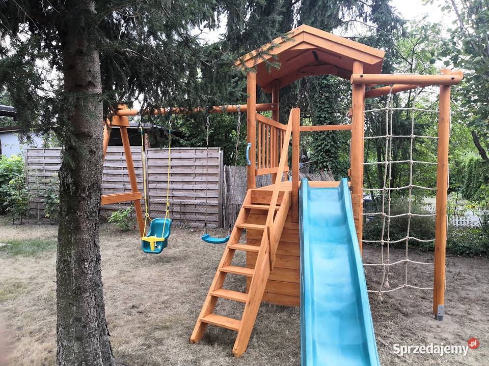 Plac zabaw dzieci huśtawka piaskownia ścianka Kawnice sprzedam