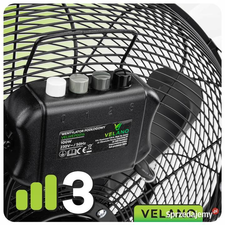 Wentylator podłogowy przemysłowy wiatrak biurowy