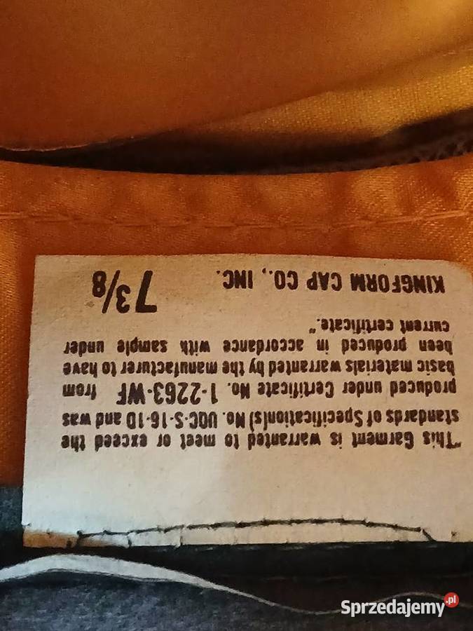 Czpka garnizonowa korpusu podoficerowów Us Army małopolskie Kraków sprzedam