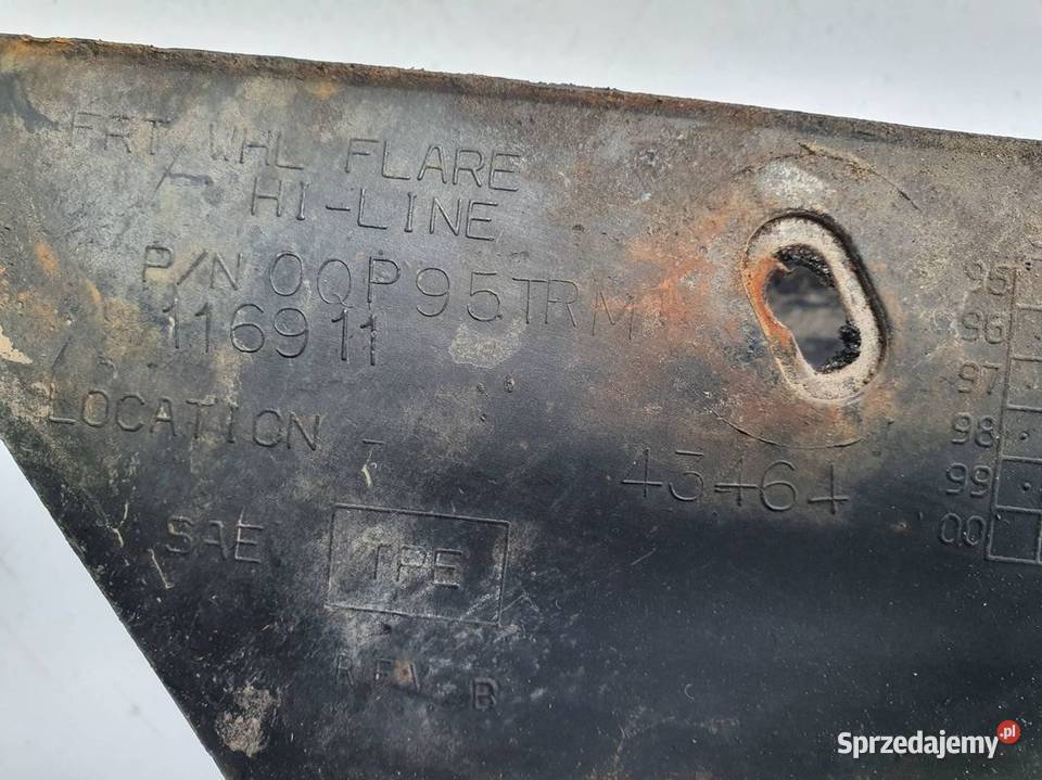 BŁOTNIK NADKOLE JEEP WRANGLER TJ PRZÓD Lipno